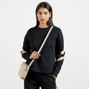 Ted Baker Sweatshirt Jjordan Sweatshirt With Knitted Stripe